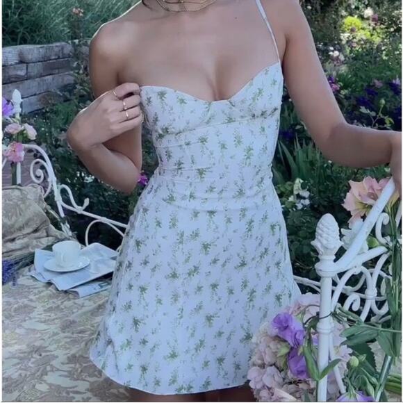 House of CB Christiana Mini Dress in Garden Print XL - Picture 8 of 10